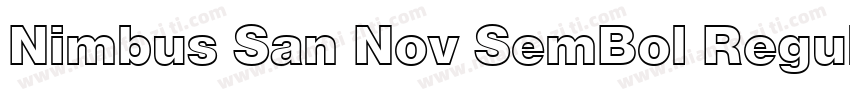 Nimbus San Nov SemBol Regular字体转换